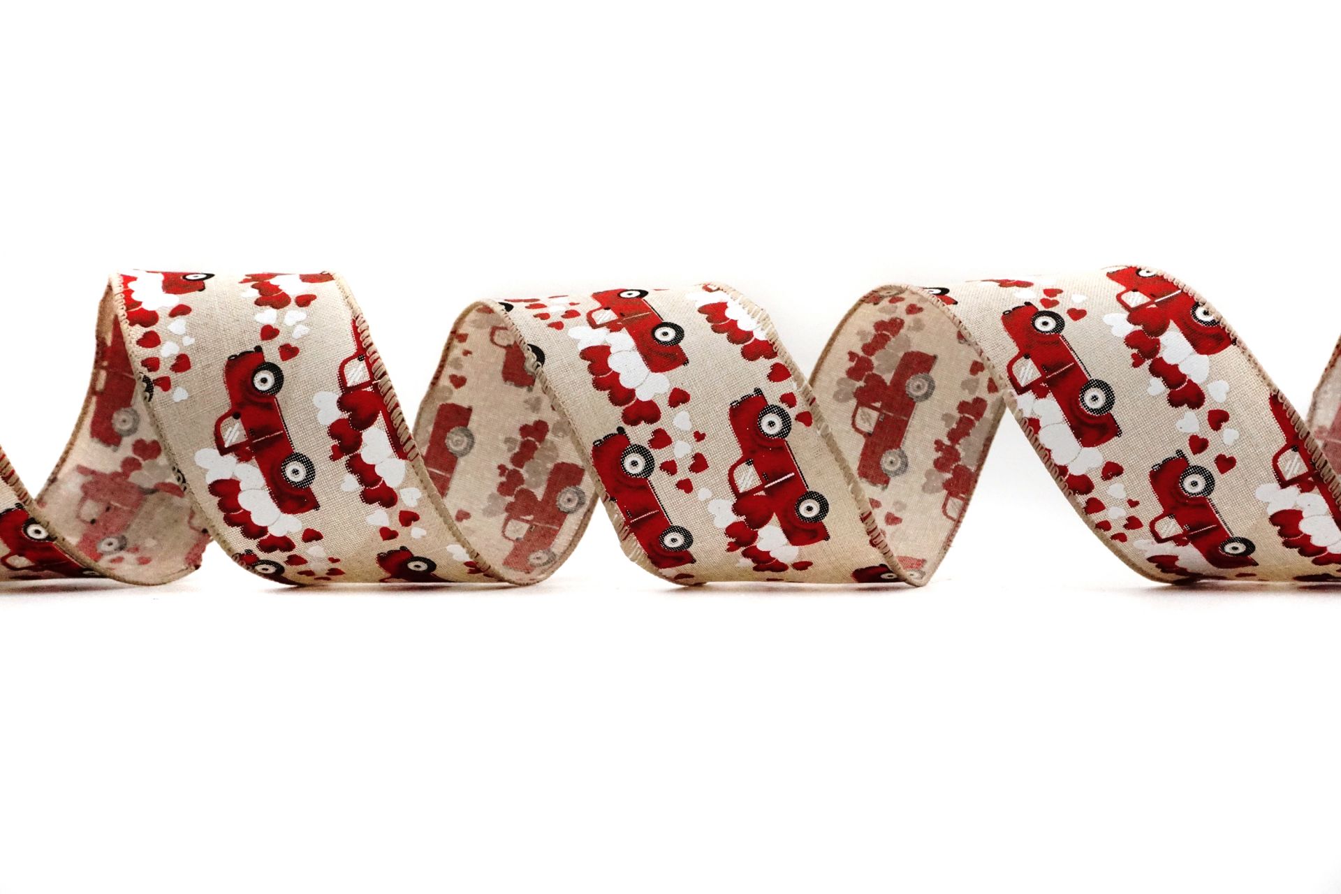 Wstążka z ciężarówką na Walentynki